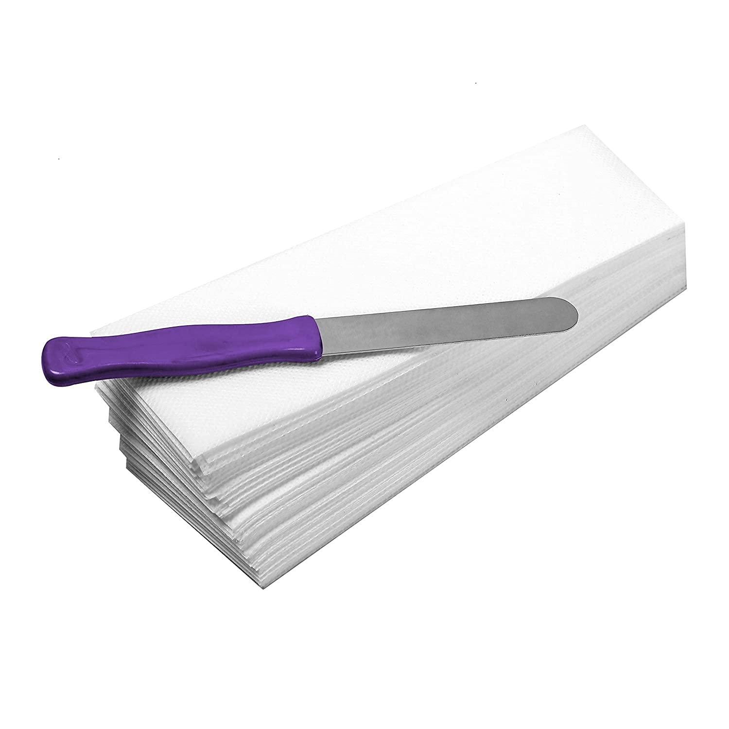 LRHAK LRHAK Wax Heater Machine Hair removal Wax Waxing Kit Chocolate Wax(600 gm), 30Wax Strips and Knife, Wax Kit Combo Wax For Women