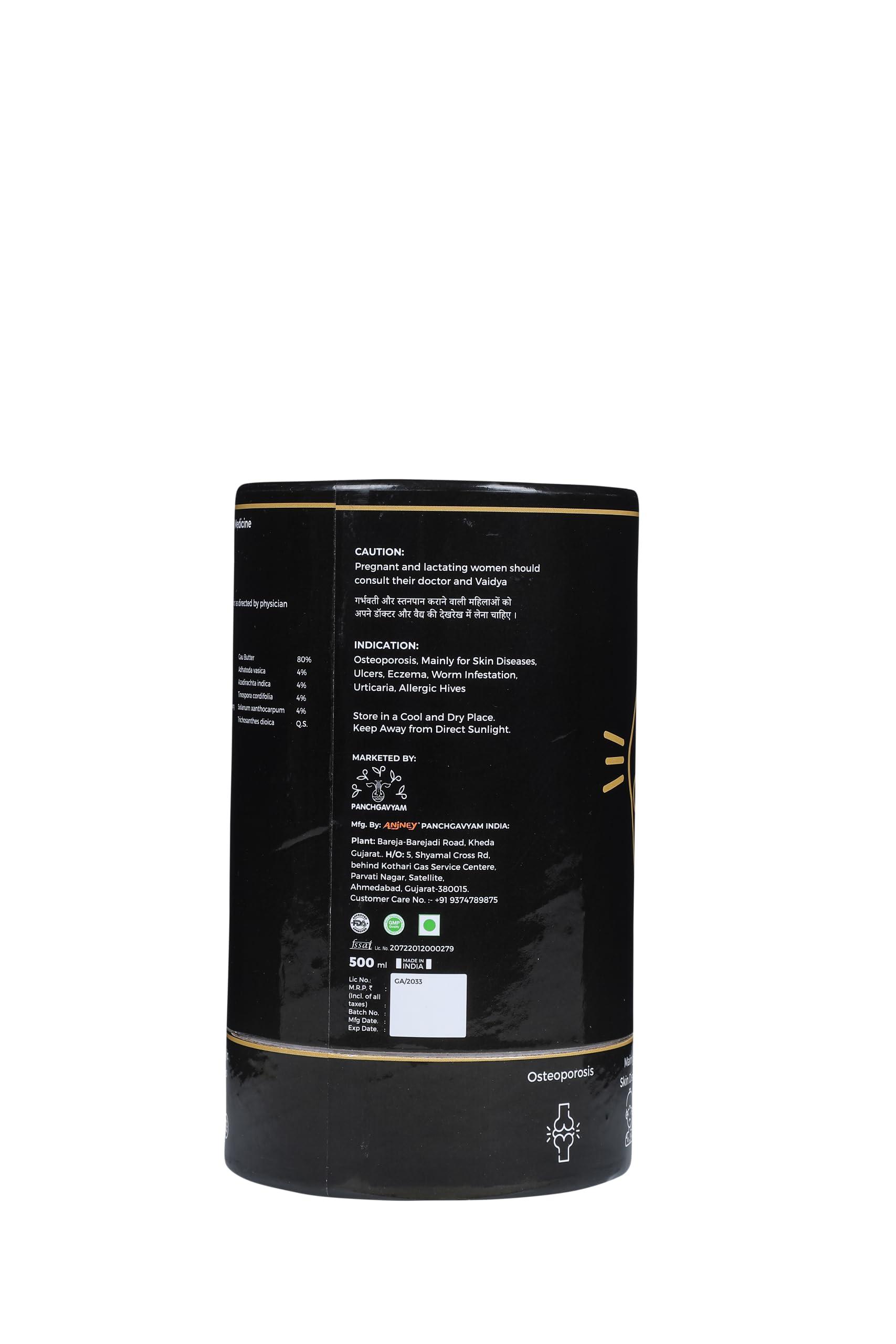 PANCHGAVYAM Panchtikta Ayurvedic A2 Medicated Ghrit/Ghee| Panchkarma Ayurveda Ghee/Ghee | Enriched with Natural Herbs | Osteoporosis Supplement for Bone Health | Cartilage & Joint Support Supplement | Menopause Care and Osteoporosis Supplement | Relief From Nigh