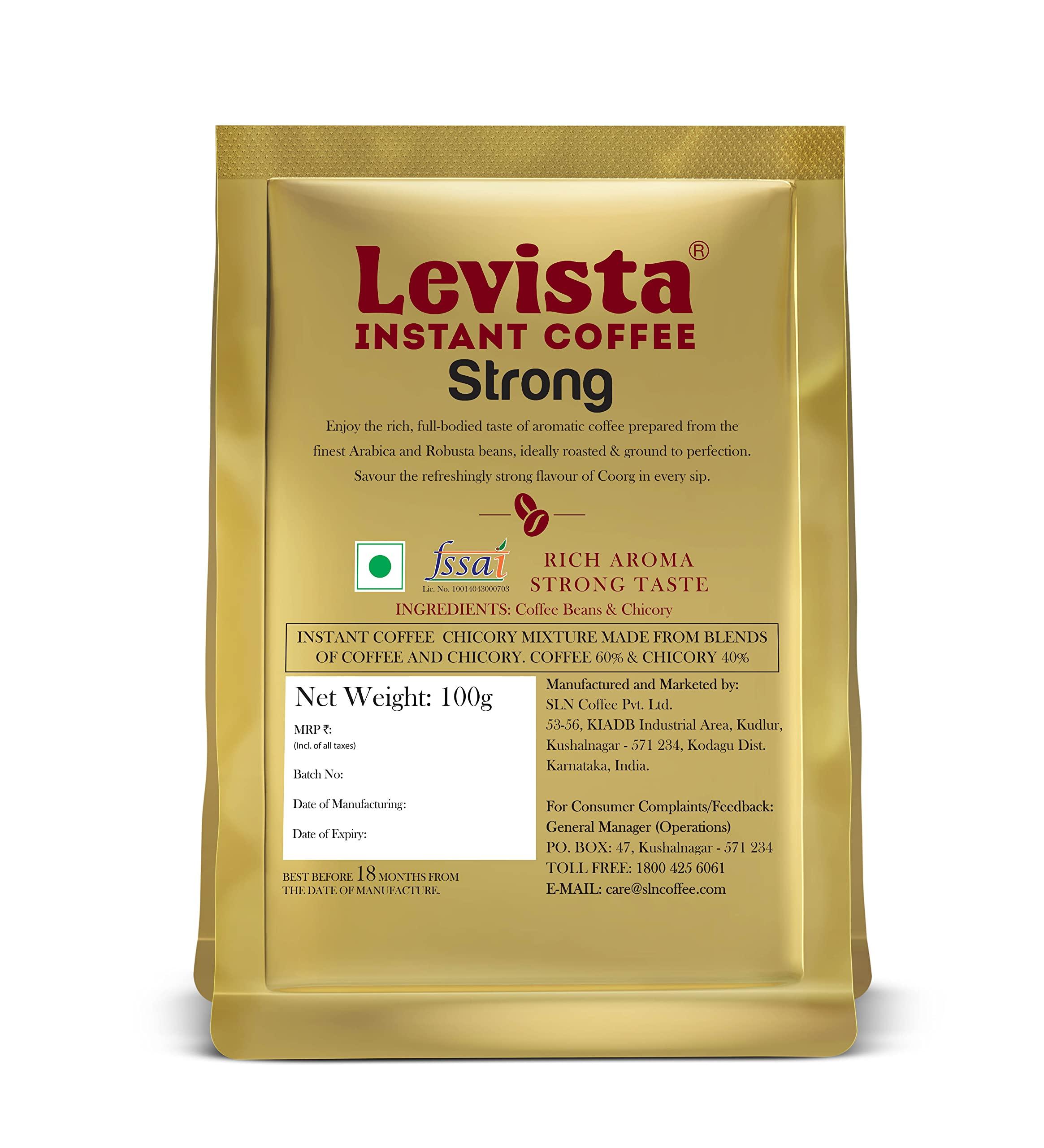 Levista Levista Strong Instant Coffee (100 Gram Pouch)