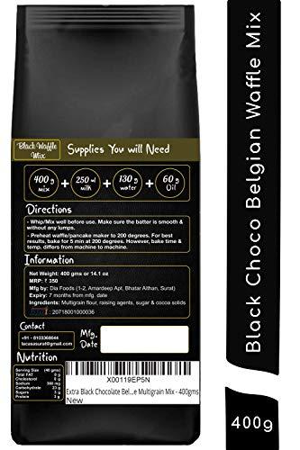 La Casa La Casa French Vanilla + Chocolate + Red Velvet + Black Choco Belgian Waffle Mix | Combo Pack | Pancake Mix | Multigrain | Vegan | Egg-Less | Extra Crisp | Pack of 4 | 1.6 Kgs |