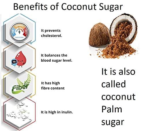Sampige Sampige Unrefined Pure Coconut Sugar (1000 Grams) - 100% Pure Coconut Nectar All Natural also known as coconut palm sugar Coconut Jaggery Sugar Powder