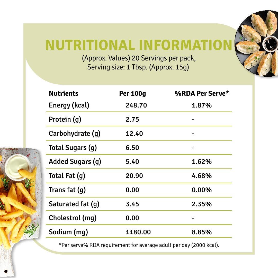 VEEBA Veeba Pasta-Pizza Sauce,525g & Mint Mayonnaise Pet Bottle,300g - Pack of 2