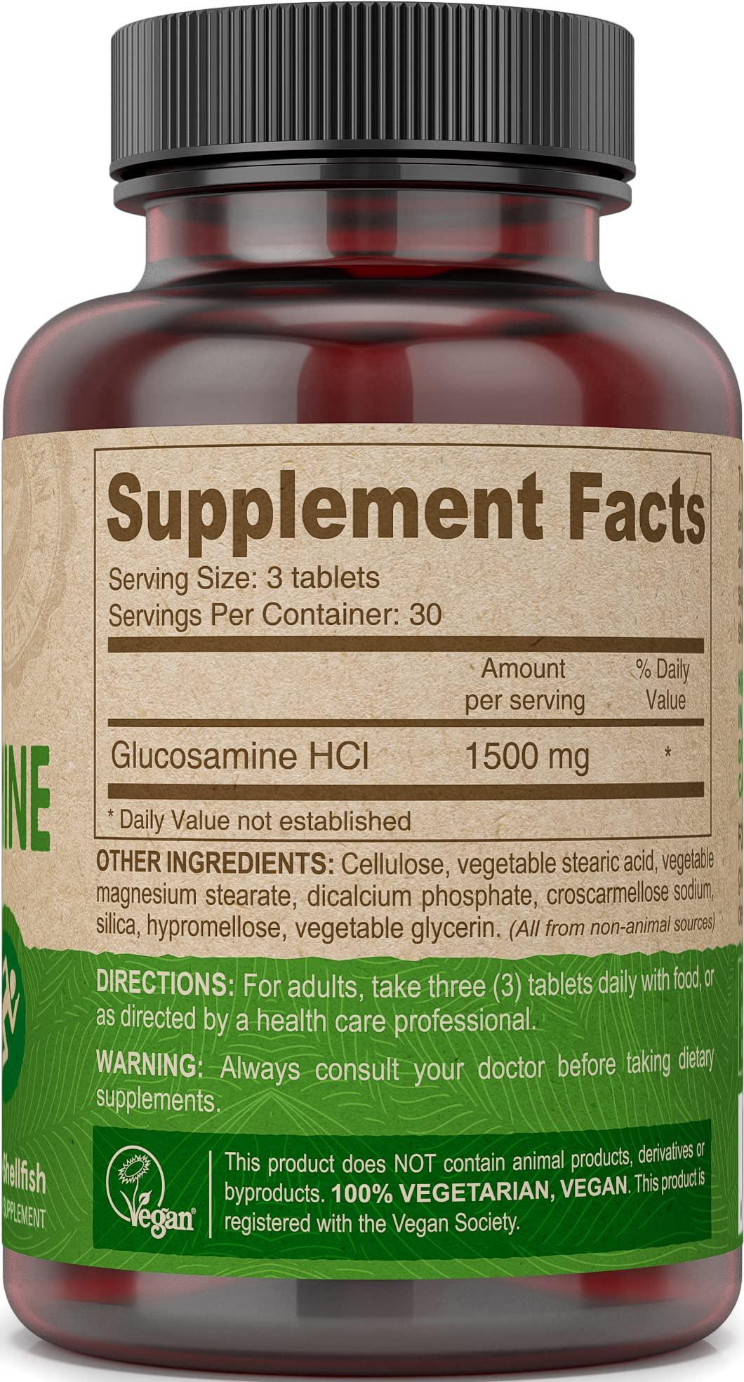 DEVA Deva, Vegan Glucosamine, 1500 mg, 90 Tablets