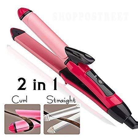 Moolten Moolten 2 in 1 Hair Beauty Set | Electric and Professional Hair Curler And Hair Straightener (Multi-Colour)
