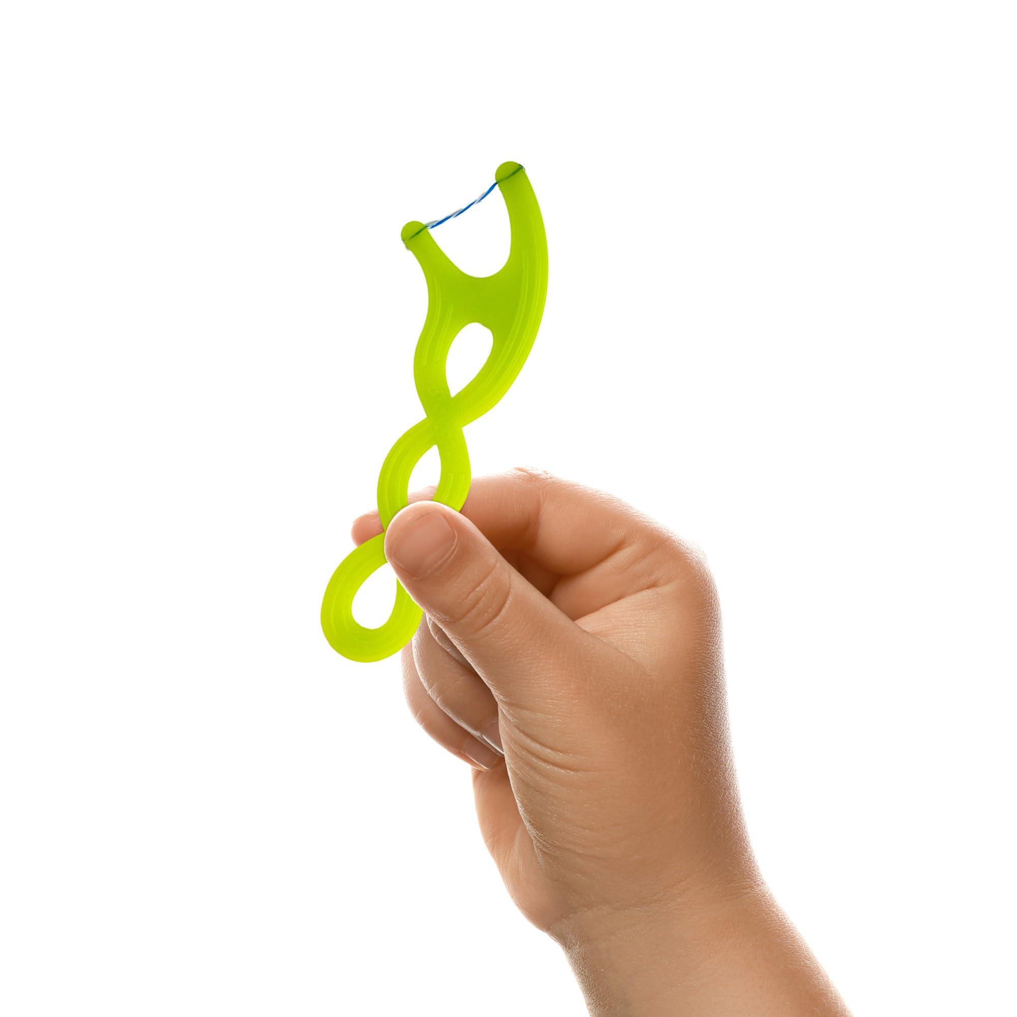 Gum GUM - 857R Crayola Twistables Flossers, Fluoride Coated, Twisted Fruit Flavors, Ages 3+, 75 Count