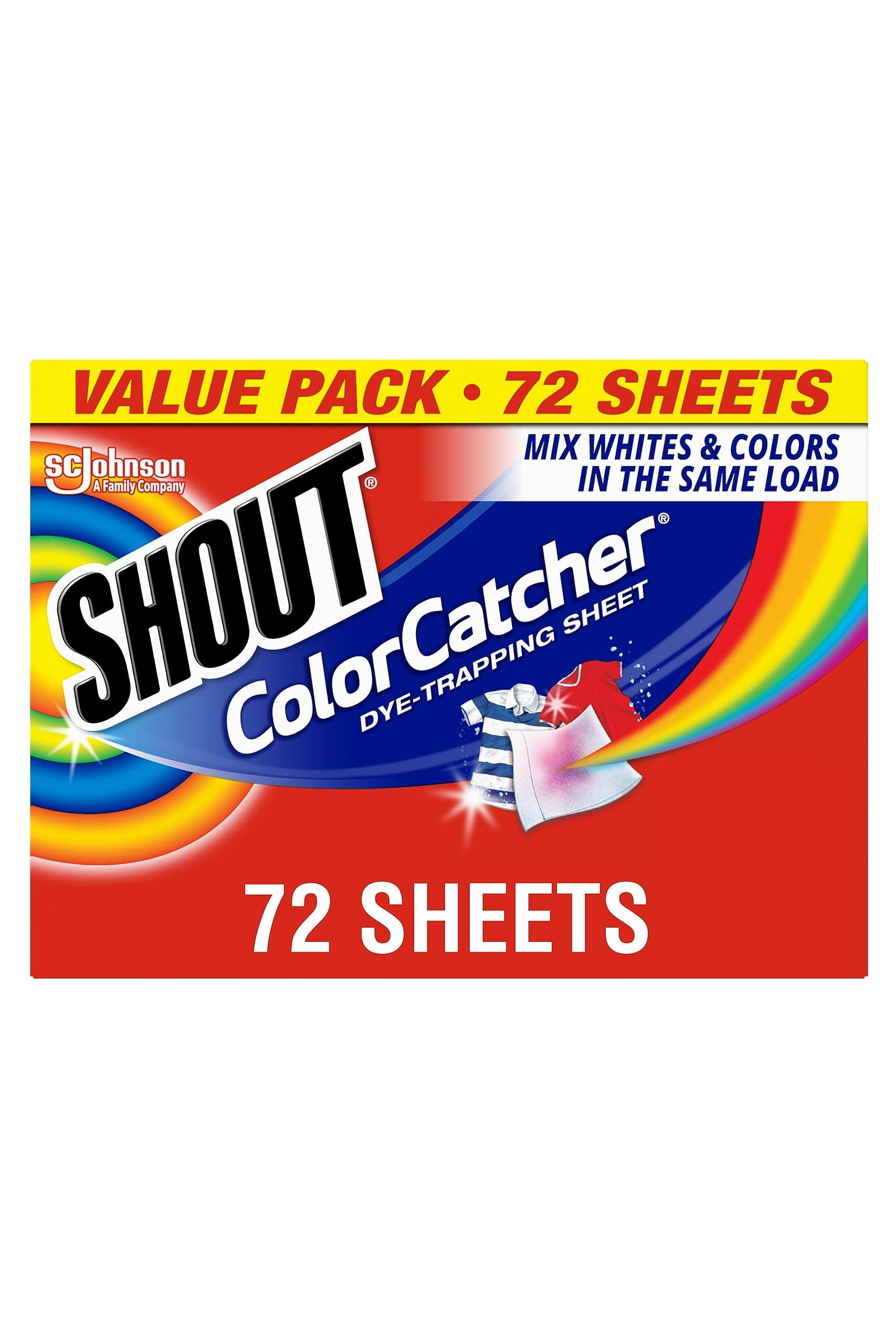 SHOUT Shout Color Catcher Dye Trapping Sheets, 72.0 Count