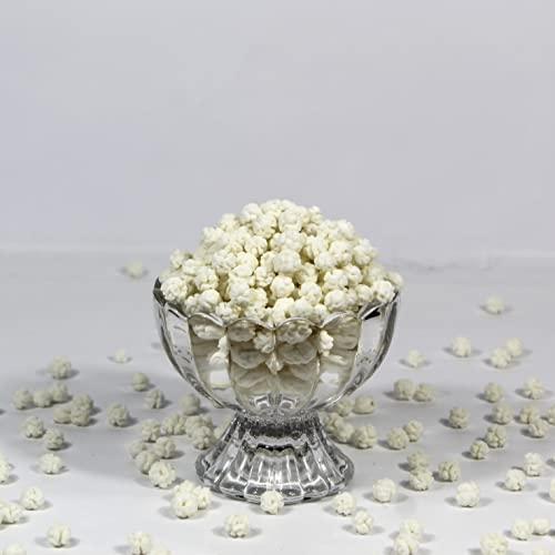 Swiss Naturals Swiss Naturals White Sugar Balls For Prasad | Sweet Makhana For Pooja | Sakariya Prashad, 900g