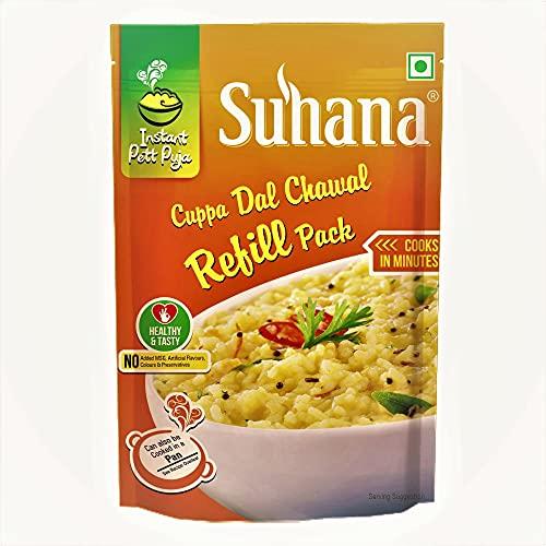 Suhana Suhana Cuppa Dal Chawal Ready to Eat Instant Breakfast Refill Pack - Pack of 3