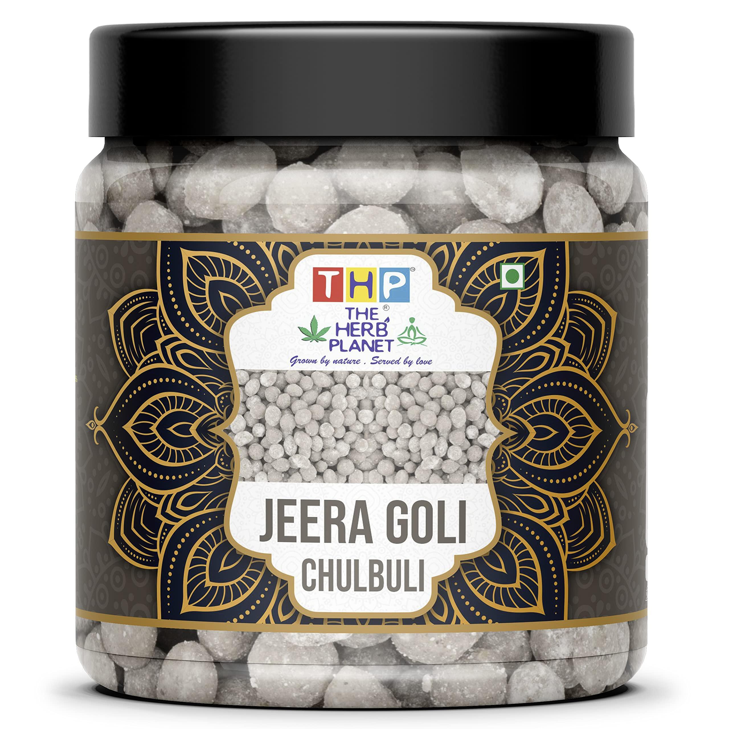 THE HERB PLANET THE HERB PLANET Churan Digestive Jeera goli 400 gms Digestive Jeera Goli Mukhwas Pachak Tasty Healthy Jeera Goli [Jar Pack]