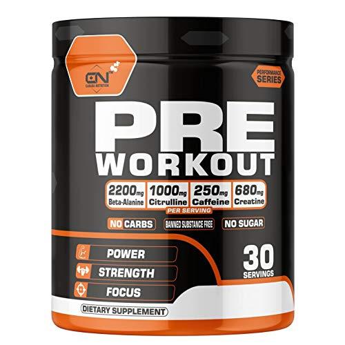 Canada Nutrition Canada Nutrition Hardcore Pre-Workout Gym Supplement with B-Alanine, Creatine, Explosive Muscle Pump, Boost Energy, Performance/Body Building - For Men & Women [30 Serv, Mojito] Free Gallon Shaker