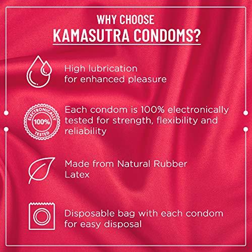 KamaSutra KamaSutra Strawberry Flavoured Condoms for Men 10 Count, Pack of 3