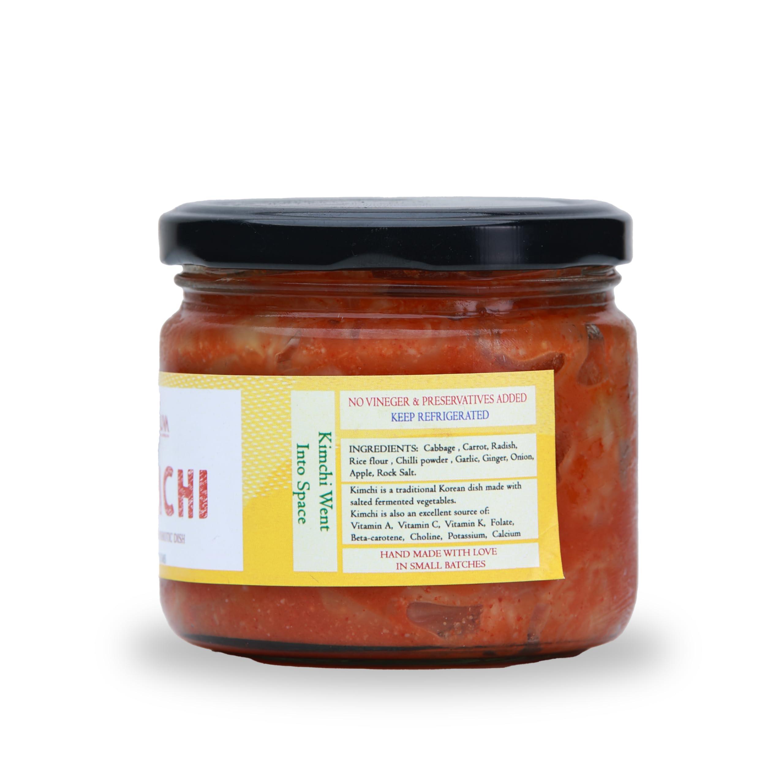 YUUVA YUUVA Kimchi Traditionally & Naturally Fermented 100% Veg No Vinegar,No Colors, No Preservatives 225 gms x 2 pcs(Pack of 2)