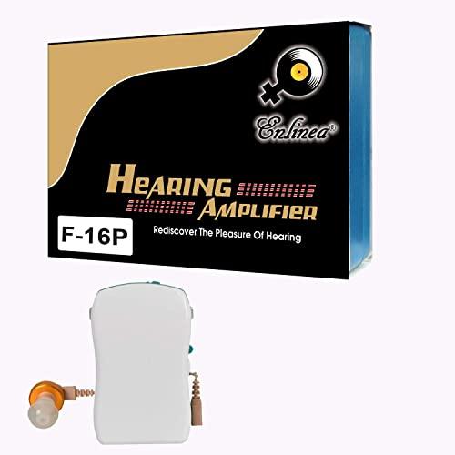 Enlinea Enlinea Pocket Sound Enhancer Hearing Amplifier F-16P Moderate Hearing Loss (3 Month Seller Warranty). White