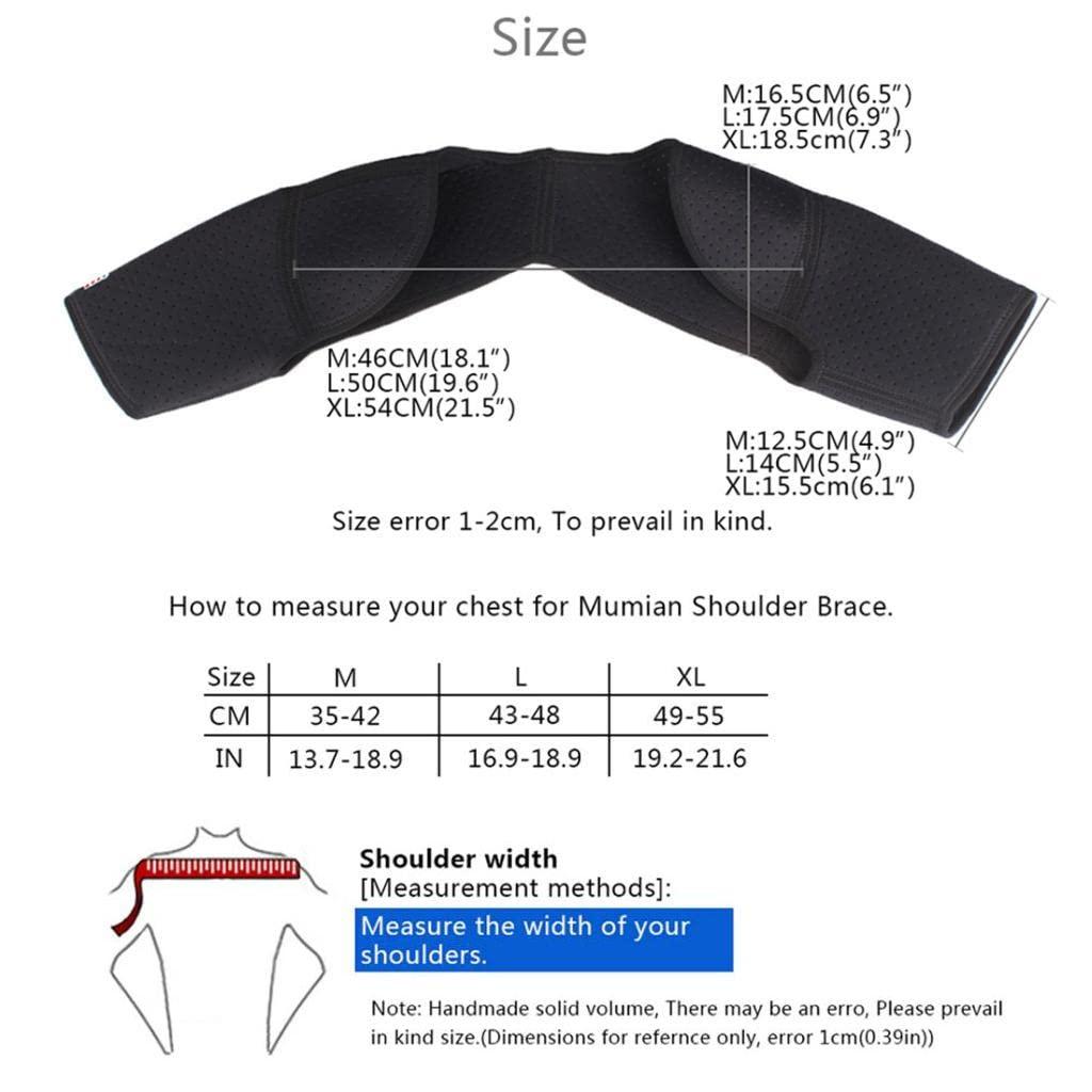 Generic Neoprene Double Shoulder Protector Brace Support Strap Wrap Belt Band Black