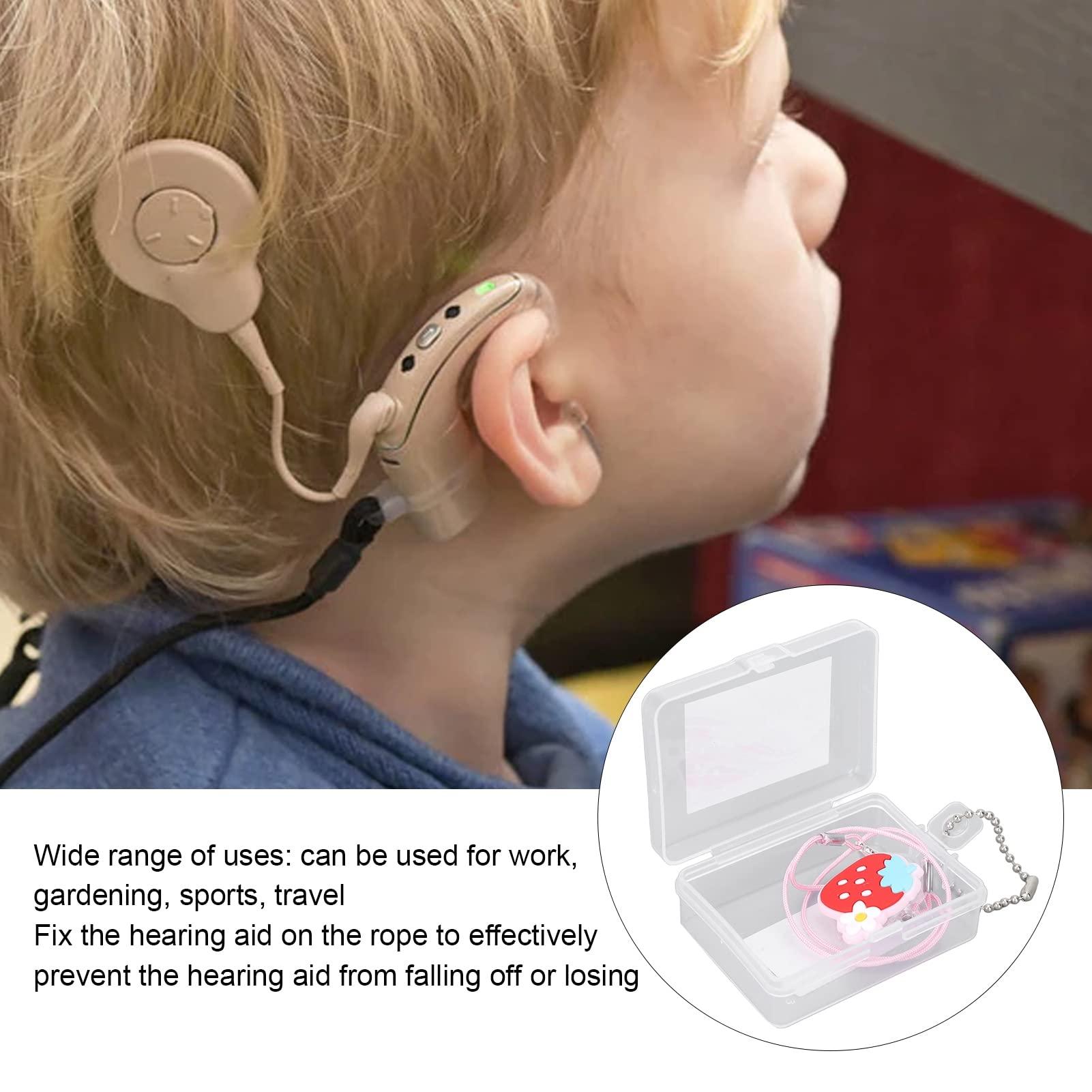 VIKE VIKE Hearing Aids Clip Holder,Hearing Aids Holder Straps Portable For Children For Work