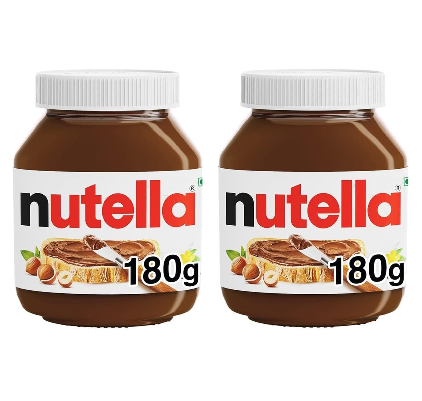 Nutella Nutella Hazelnut Spread with Cocoa Jar, Pack of 2 (180gm each)