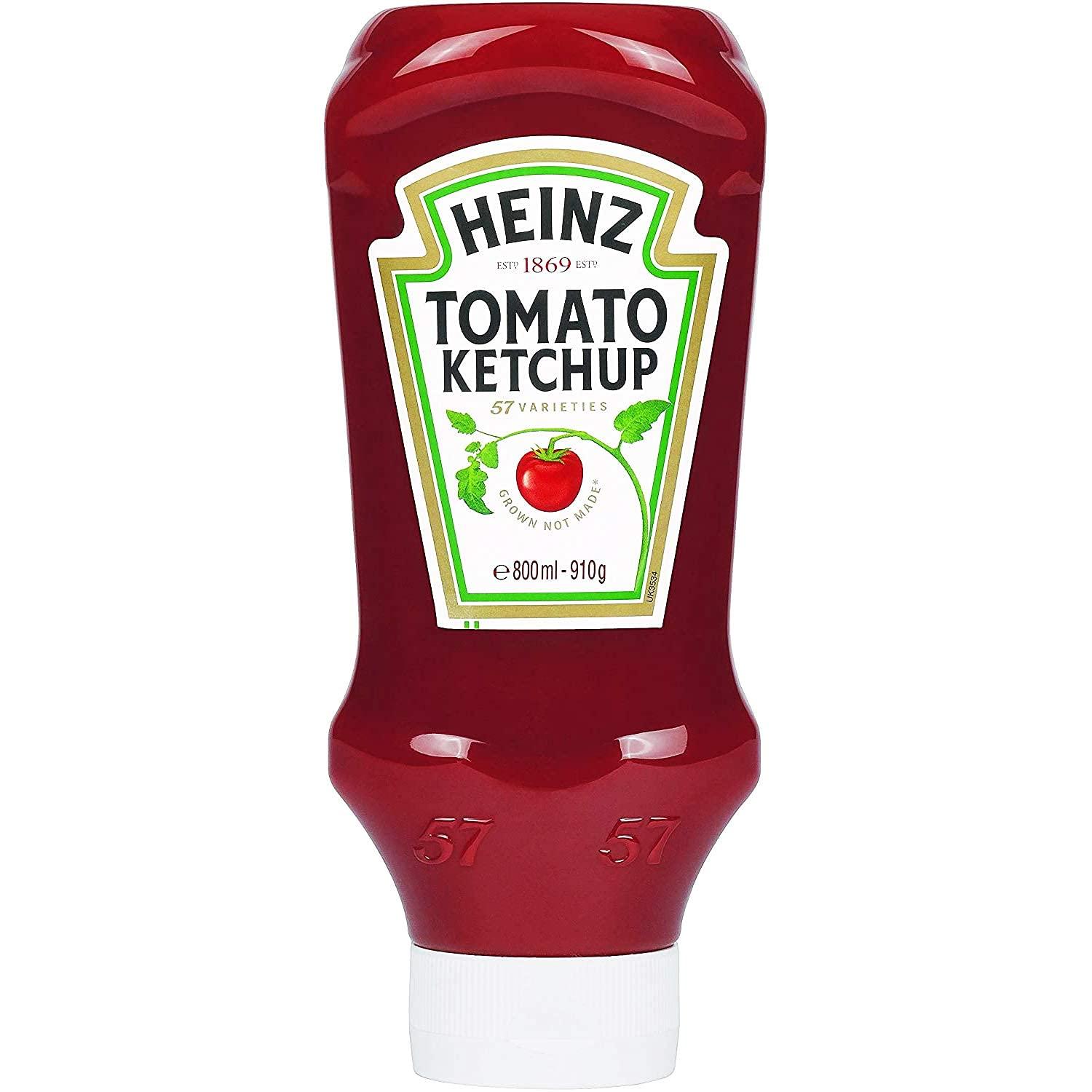 HEINZ Heinz Tomato Ketchup Sauce Top Down Squeezy, 32.1 oz  800 ml  910 g