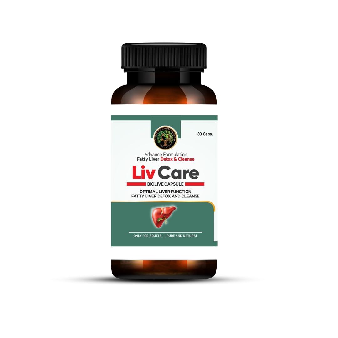 Bansiwala Khadi Gram Udyog Herbal Products jagadhr Liv Care BLOLIVE CAPSULE Plant Based Liver Support Supplement With Milk Thistle, Turmeric, Beetroot, Dandelion | Supports Digestion & Immunity | For Men & Women 30 Veg Capsule
