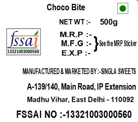 Singla Singla Choco bite burfi Sweets 500g