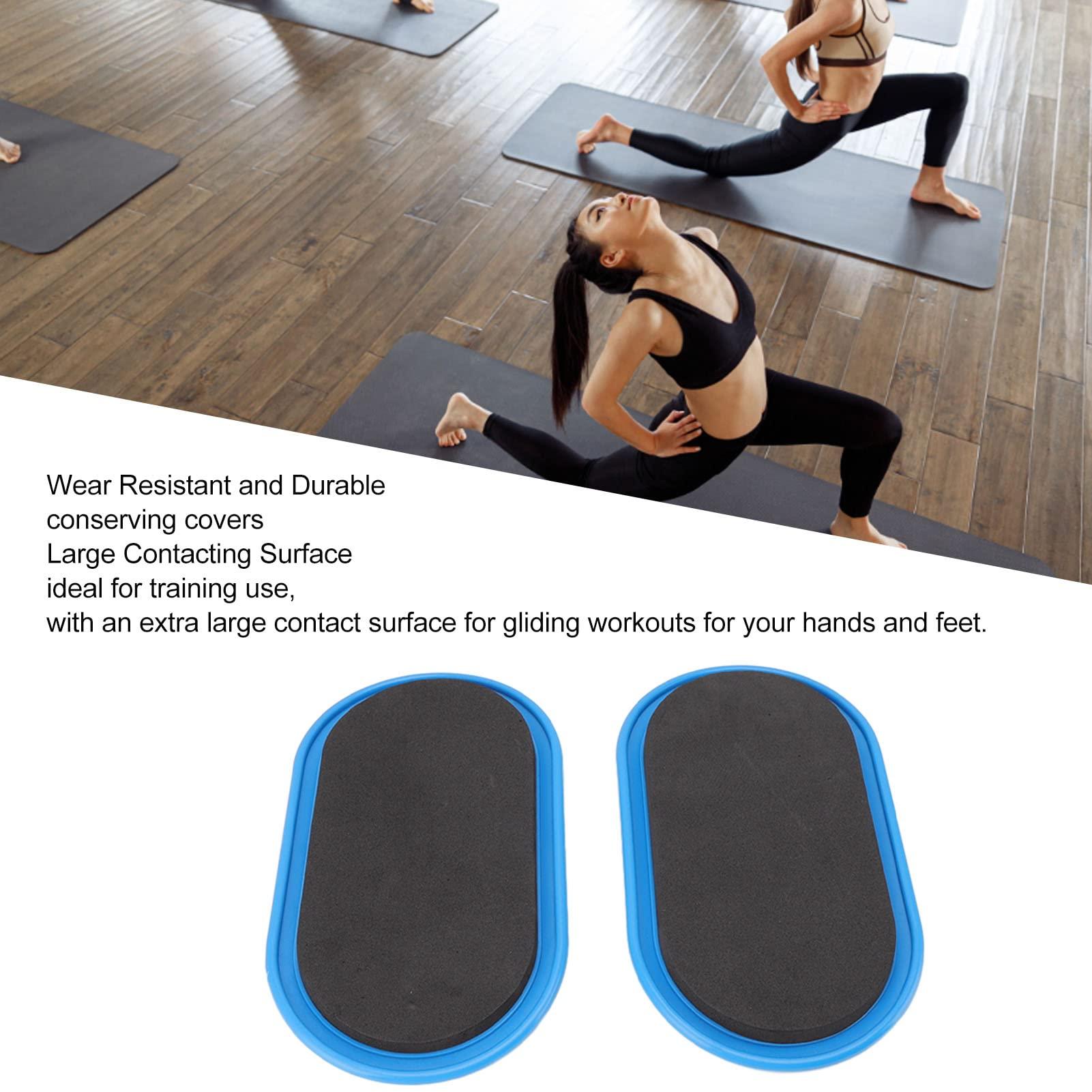 Xinwe Workout Gliding Sliders, Body Coordination Usage Hands Feet Large Harm Free Convex Design Exercise Gliding Disc for Men for Home Blue