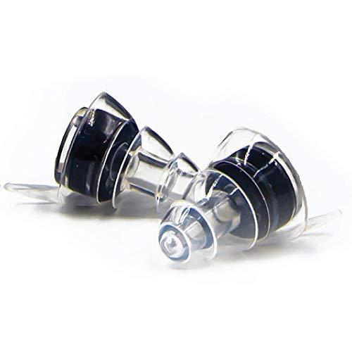 EarTekPro EarTekPro High-Fidelity Concert Earplugs Reusable Noise-Reduction Ear Plugs Set with Two Sizes Included - For Rave, Live Music, Festivals, Marching Bands, Loud Events, Fitness Classes