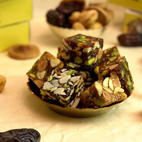 MEETHADABBA MeethaDabba Anjir Pak, Sugar Free Indian Sweet, No Added Sugar, Dry Fruit Mithai, For Diabetic Patients, Anjeer Dry Fruit Pak, 12 pcs 250 grams