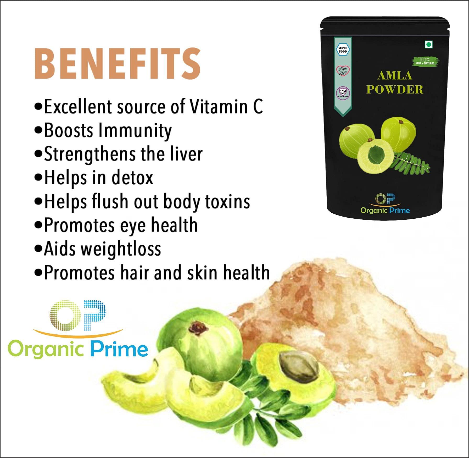 Organic Prime Organic Prime Amla Powder (Phyllanthus Emblica/Indian Gooseberry) (Primium) - 200 GM by Organic Prime