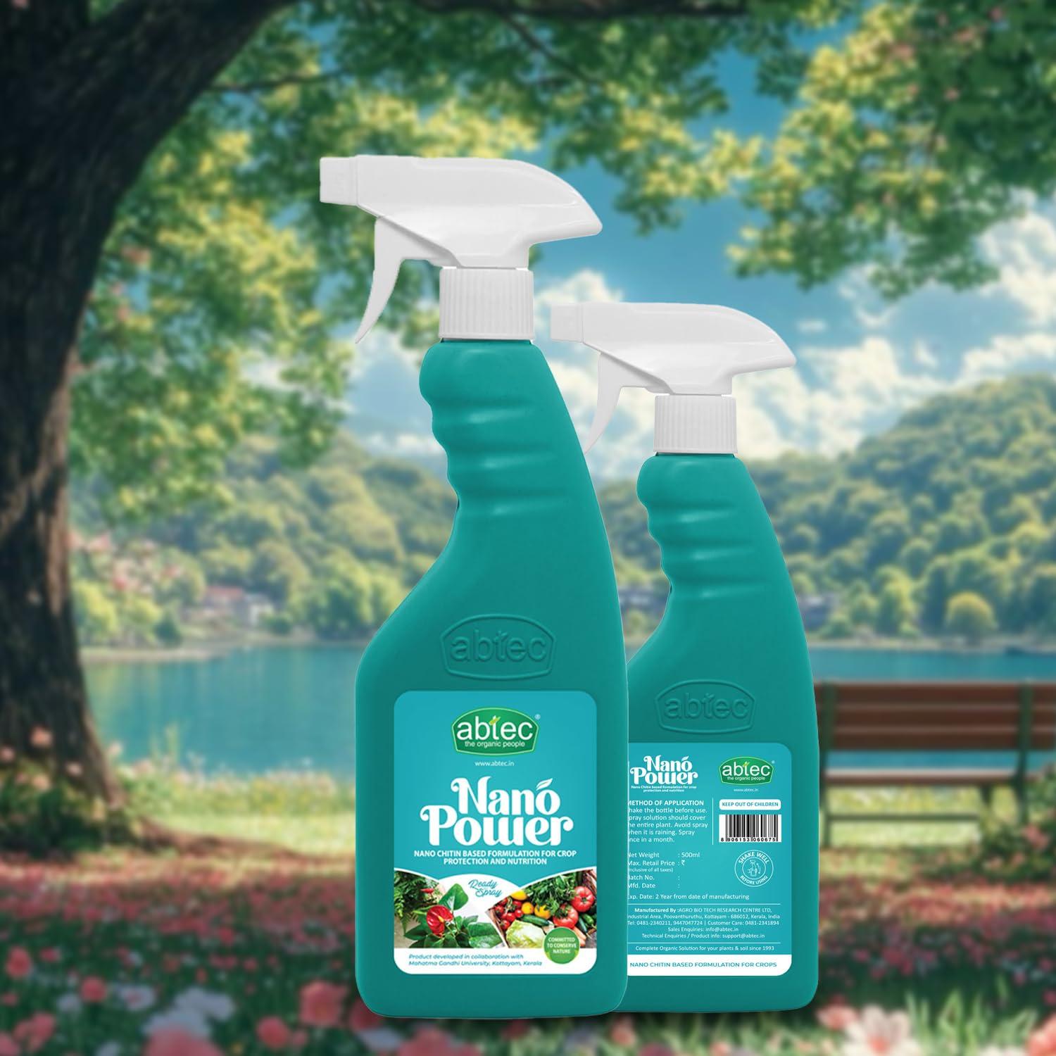 abtec, the organic people abtec, the organic people Nano Power Ready to Spray With Nano Chitin Based Formulation for Crop Protection and Nutrition - 500 ml