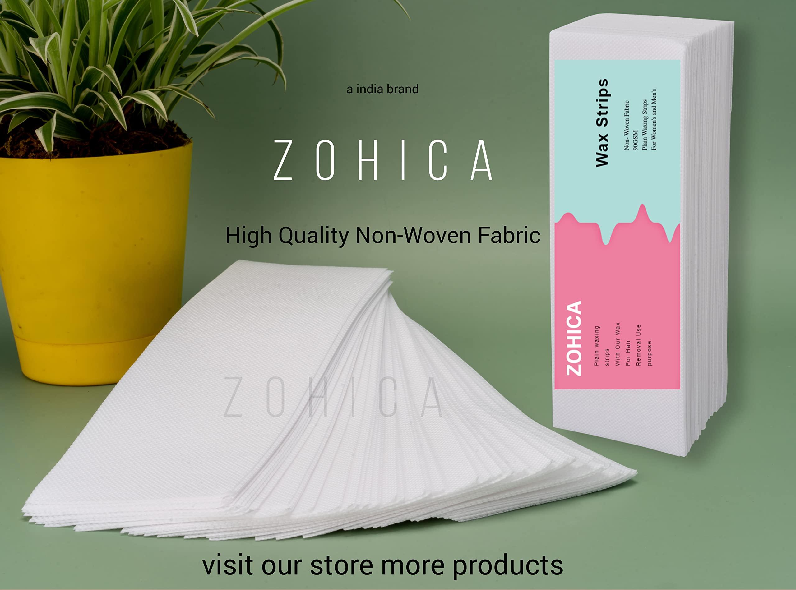 ZOHICA Zohica Women\'s Wax Strips For Hair Removal (Beige, 280) (Pack of 140 Strips, White Color)