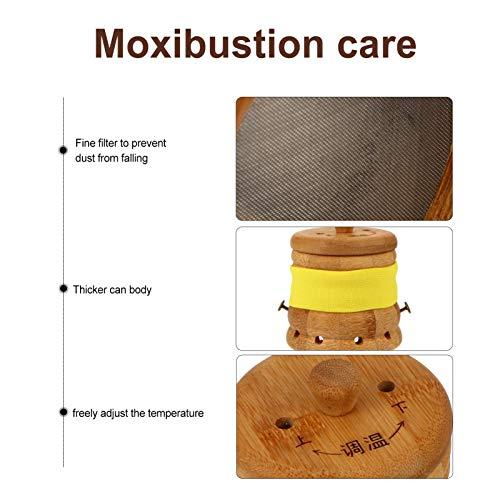 Artibetter ARTIBETTER Bamboo Moxibustion Box Moxa Burner Moxibustion Pot Healing Box Moxibustion Can Body Massager Moxibustion Instrument Menstrual Cramps Pain Relief