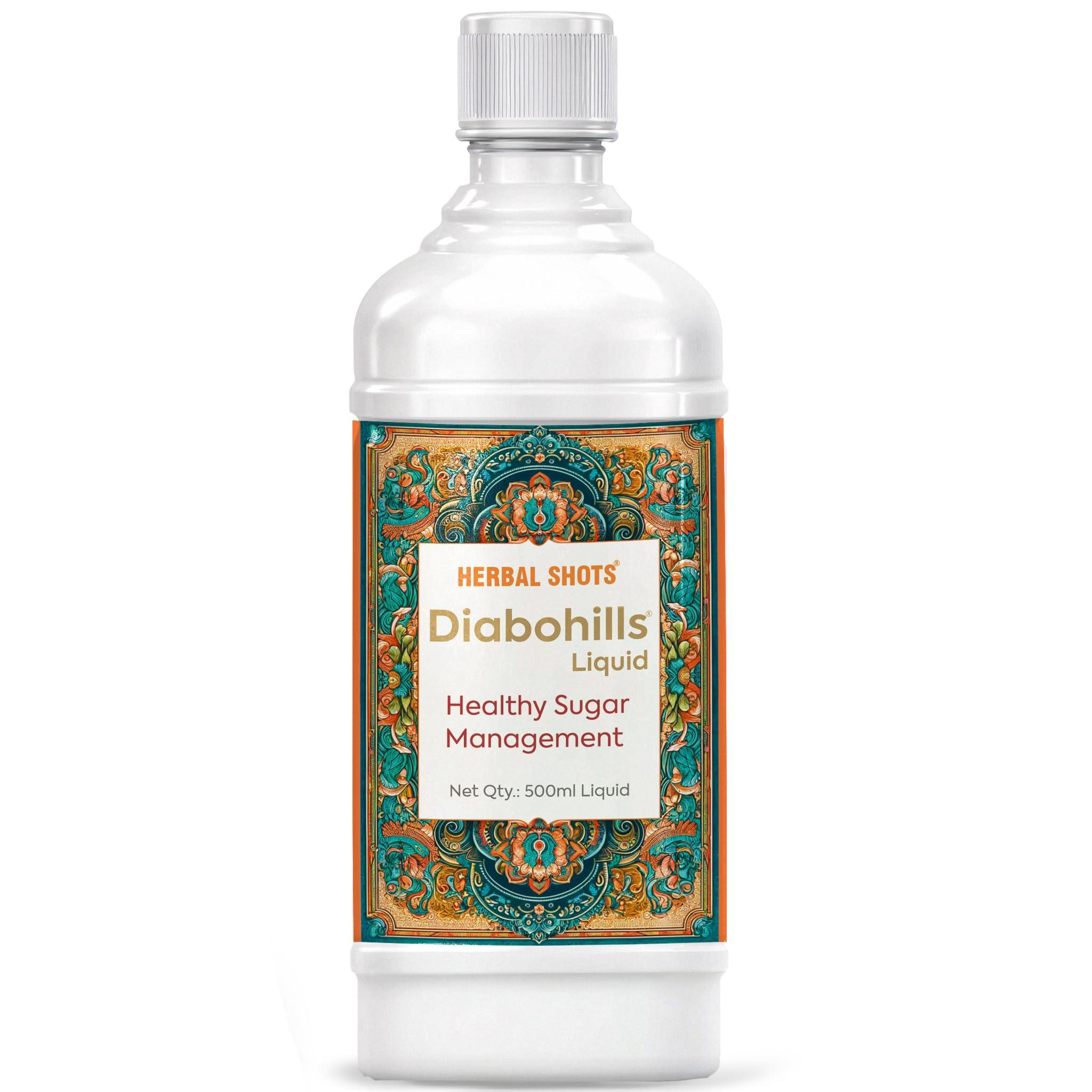 HERBAL HILLS Herbal Hills Diabohills Syrup with Karela Jamun 500ml Shots (500 ml (Pack of 4))