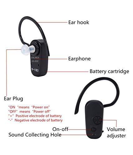 Enlinea Enlinea Personal Sound Enhancement Hearing Amplifier Adults or Elderly Deaf people V 183 Hearing Aid For Mild to Moderate Hearing Loss. (6 Month Seller Warranty)
