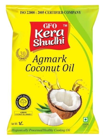 GFO Kera Shudhi GFO Kera Shudhi Agmark Coconut Oil 1 Liter Pouch