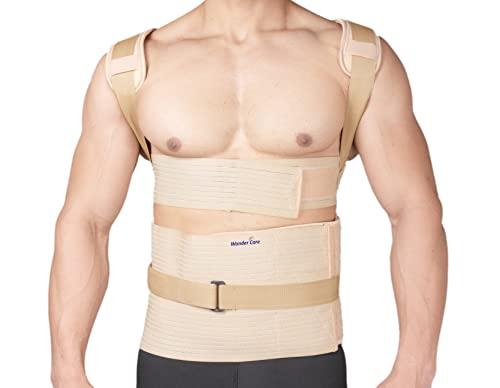 Wonder Care Wonder Care Posture Corrector Taylor Brace Dorso Lumbar Spinal Support Belt Back Pain Relief for Men & Women (XL)