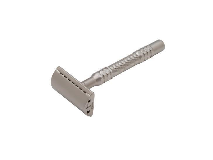 PEARL Premium Pearl Shaving Double Edge Safety Razor for Men- Semi Slant Stainless Steel | Efficient & Gentle Shave for Thick, Wiry Hair Sensitive Skin | L-65 Semi Slant DE Razor | Republic Day Deal