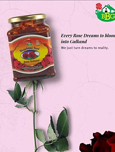 Bhagyalakshmi Brand Gulkand Malleshwaram Bhagyalakshmi Rose Gulkand Karnataka Special (500 gram, Dry Fruit Rose Gulkand)