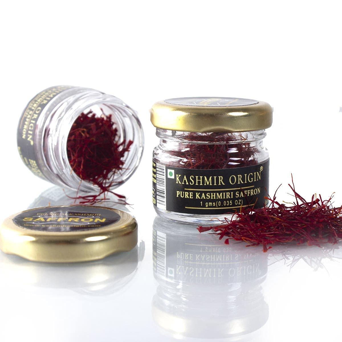 Kashmir Origin Honey Saffron: Nature's Finest Collection Basket