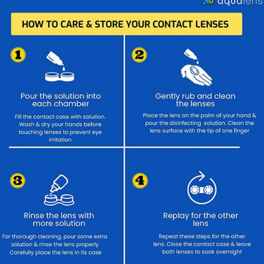 AQUALENS CONTACT LENSES AQUALENS CONTACT LENSES Aquacolor Contact Lens Pack Of 2(Stormy Gray And Submarine Blue)