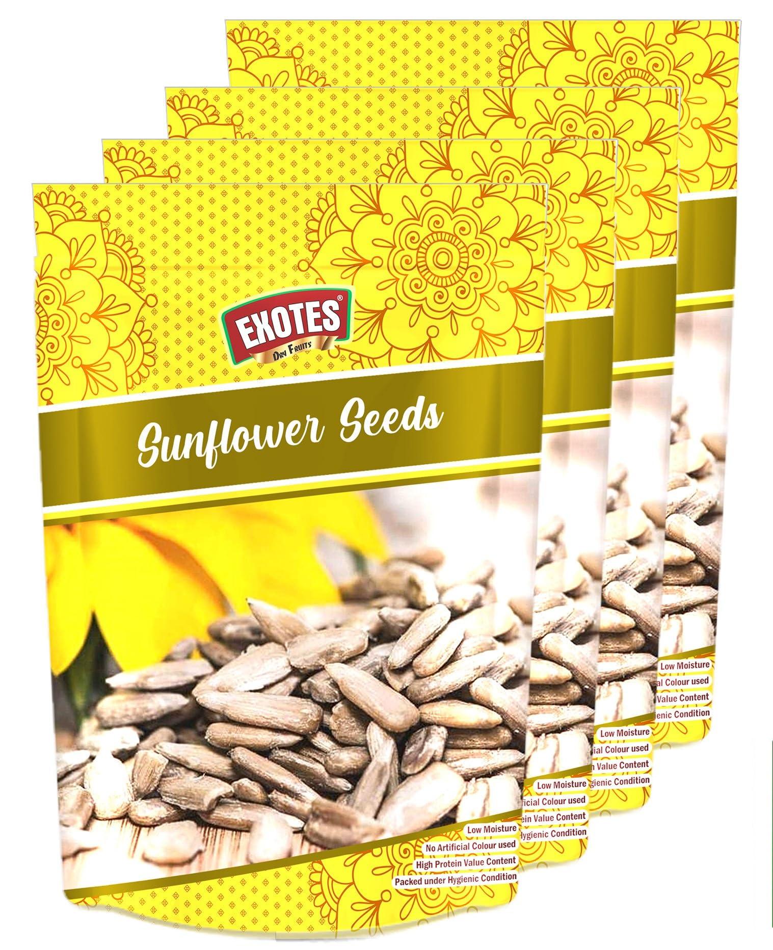 Exotes Exotes Premium Dry Fruits (Sunflower Seeds), 4 X 250 g(pack of 4x250grams)