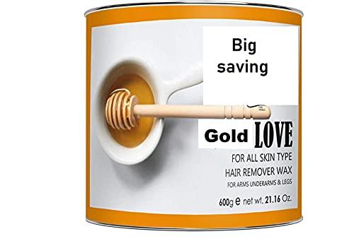 EQUVIA EQUVIA Gold Wax Hair Removal Hot Wax For Arms, Chest, Legs, Back and full Body |Men & Women |Leaf Juice(Gold)|Strips(Gold Wax)