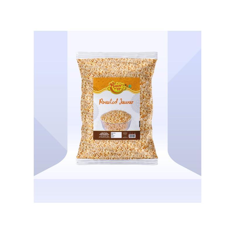 MMAA\'S VEGGIE Mmaa\'s Veggie Nanded Roasted Jowar KURMURA MURMURA | Jowar JAWAR Puff for Healthy Breakfast Tea Time Oil Free Namkeen Snack | Travel Friendly Favourite Snacks Suitable for Vegetarians-900g*6Pack