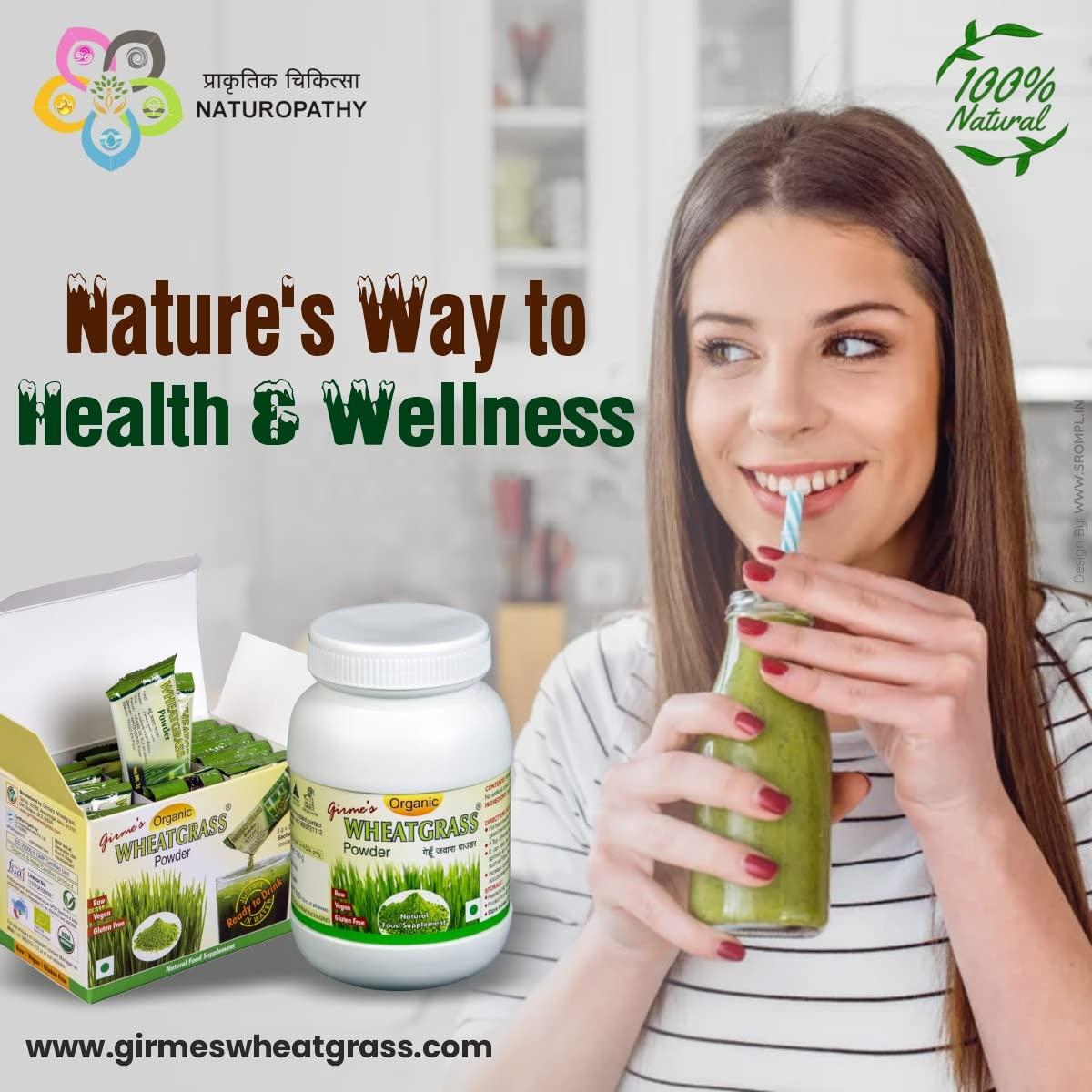 Girme's Wheatgrass Girme\'s Wheatgrass Powder 100g Bottle (Pack of 4)