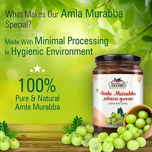 Chhattisgarh Herbals Chhattisgarh Herbals Handmade Aonla Murabba, Indian Gooseberry 900 g