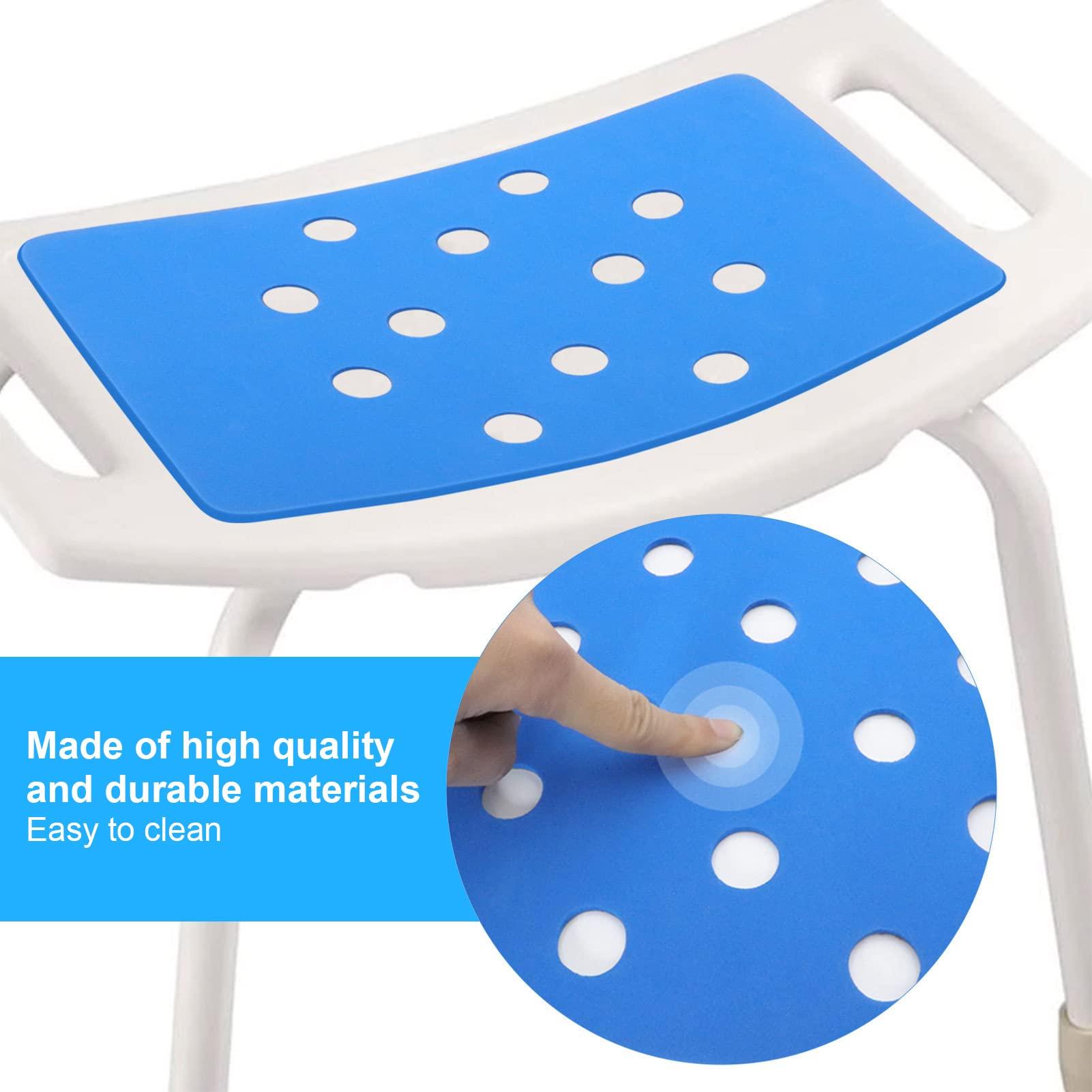 MOUMOUTEN MOUMOUTEN Waterproof Seat Cushion for Shower Chair, Shower Seat Cushions for Seniors, Pad for Bench Narrow Bath Chair Bathroom Seat Universal Fit Non Slip Stool Seat Mat