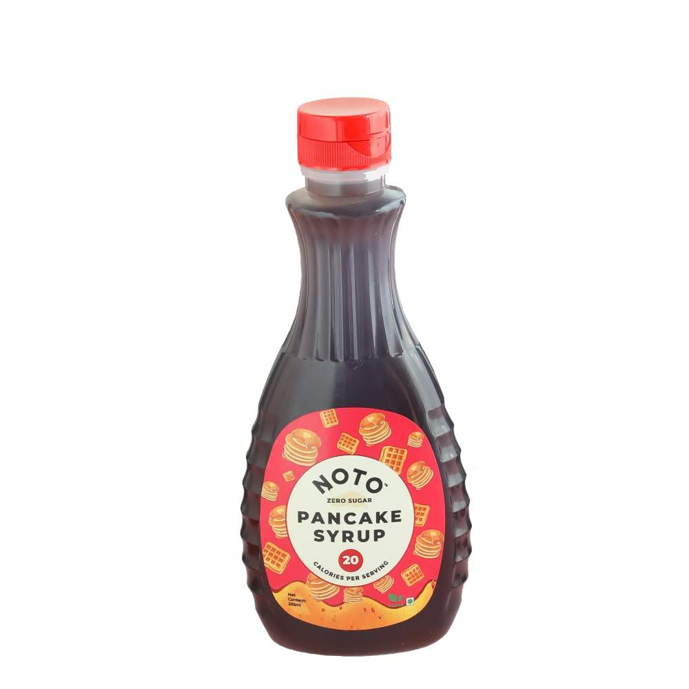 NOTO NOTO Zero Sugar Pancake Syrup, Only 20 Calories, Vegan And Gluten Free, 355Ml, Liquid