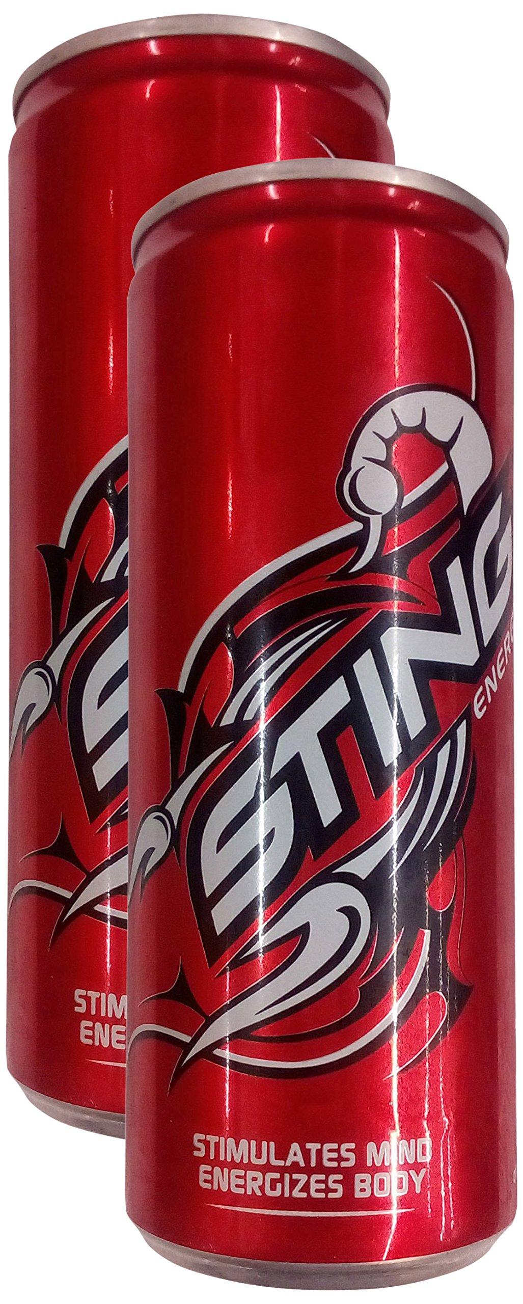 Sting Sting Energy Drink, 250 Milliliters Tin, Vegetarian