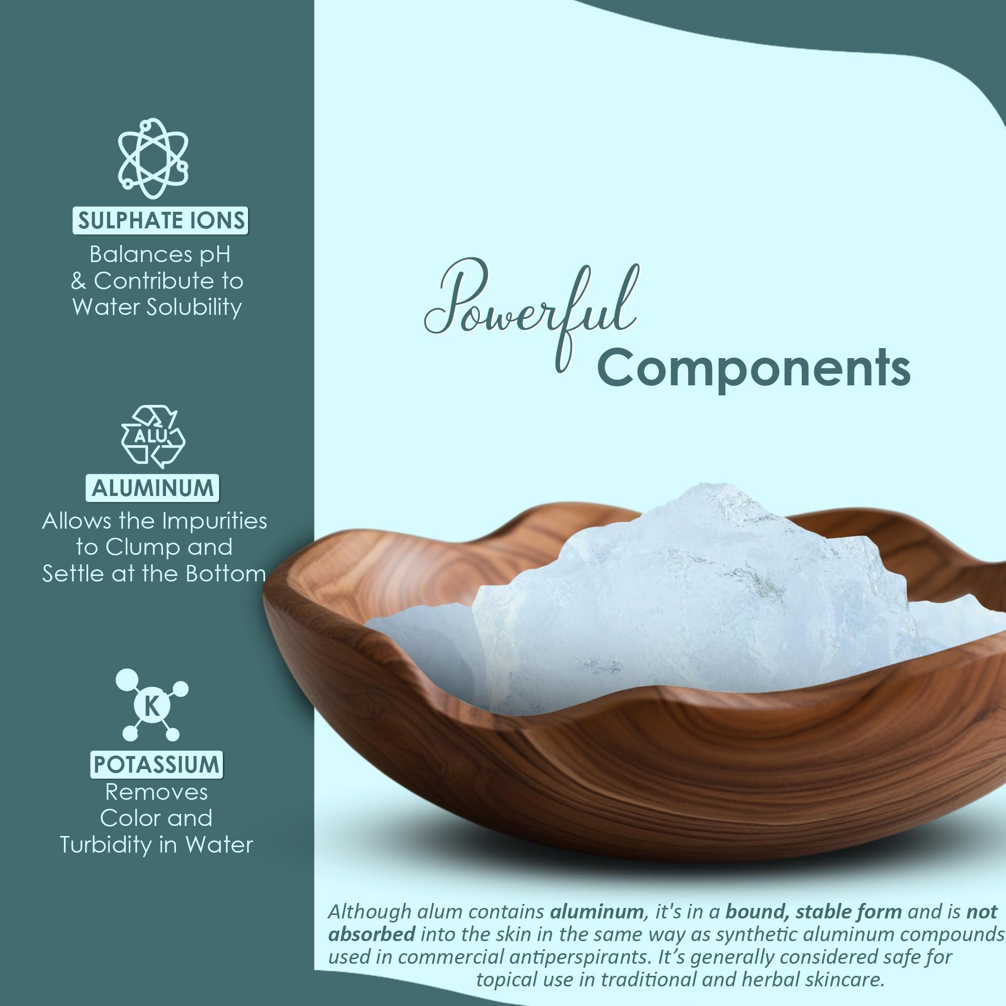 minature Alum Stone(phitkari) by mi nature | for Skin Care | Water Purify| Pure Alum Stone (Potassium Alum) (Fitkari)|Cruelty Free | Post Shave Use| For Natural Deodorant (250g)