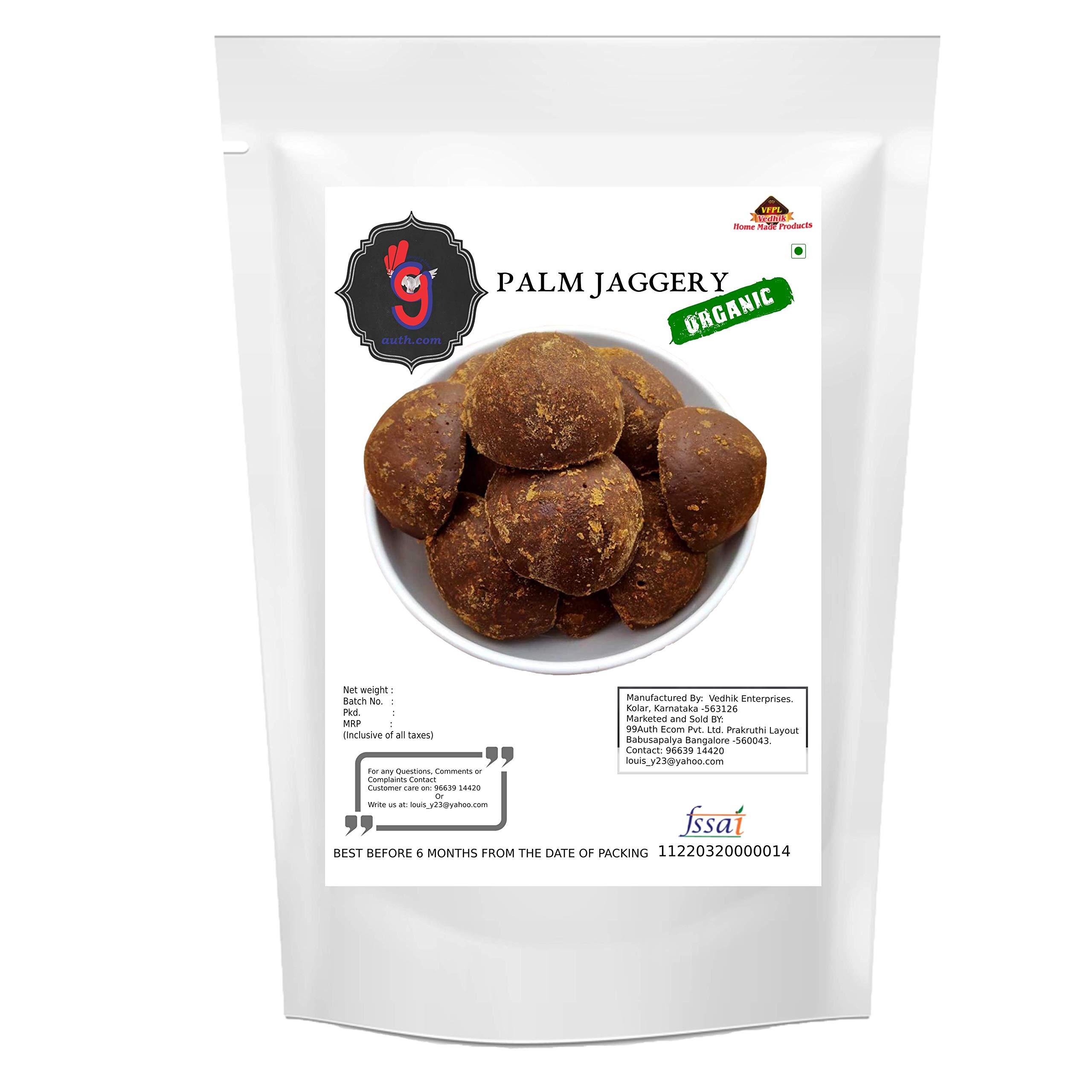 99Auth 99Auth Palm Jaggery 250g Organic No Chemical Natural (250 g)Original Palm Jaggery Also Known as Karupatti
