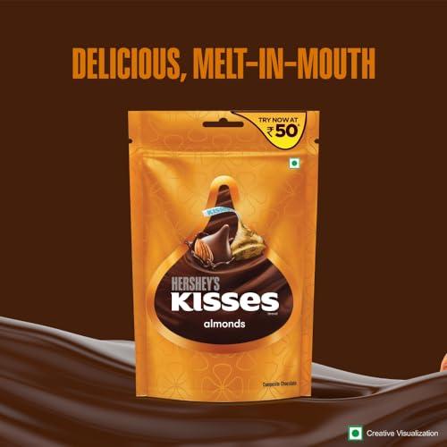 Hershey's Kisses Hershey's Kisses Almonds Chocolate, 33.6g (Pack of 8)