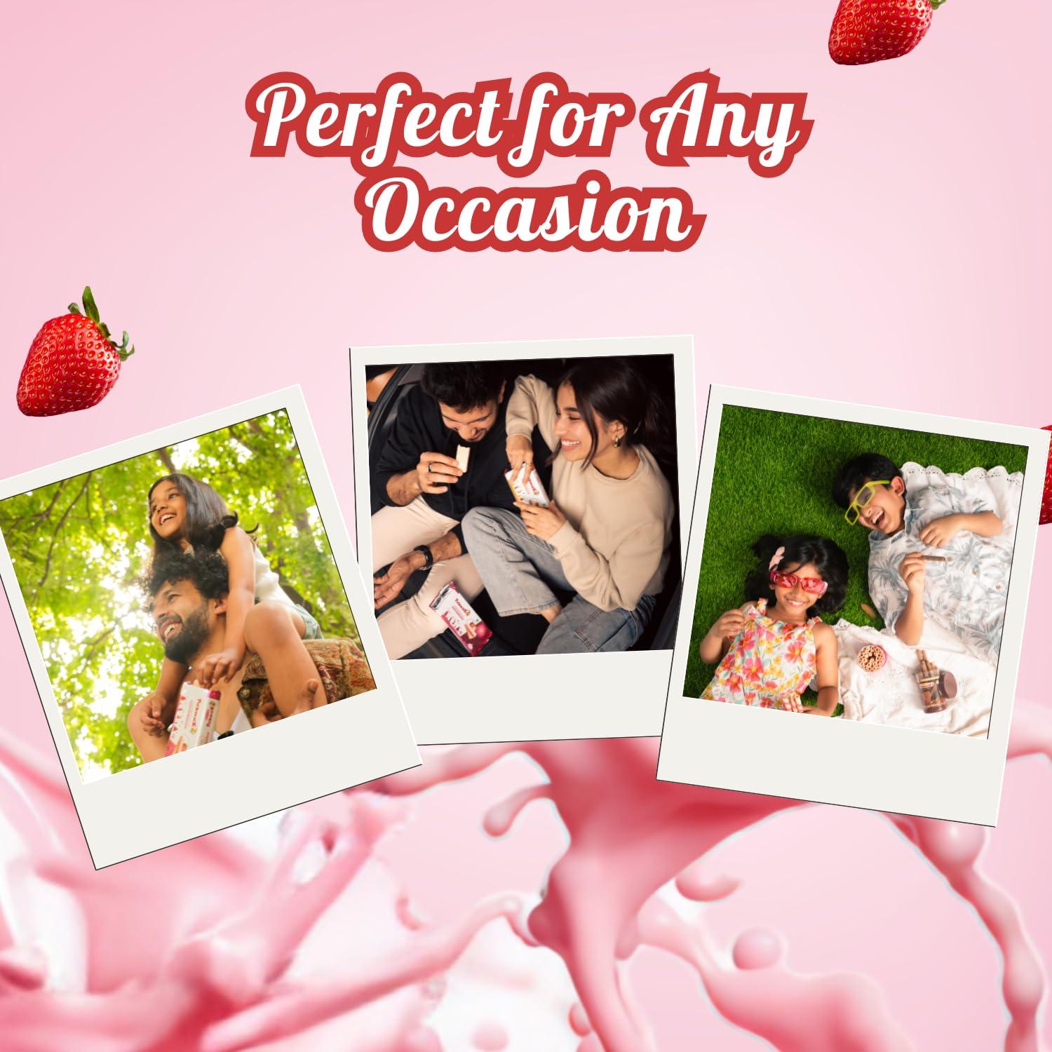 PICKWICK PICKWICK Strawberry Flavoured Wafer Biscuits - Combo Pack (75gm x 3)